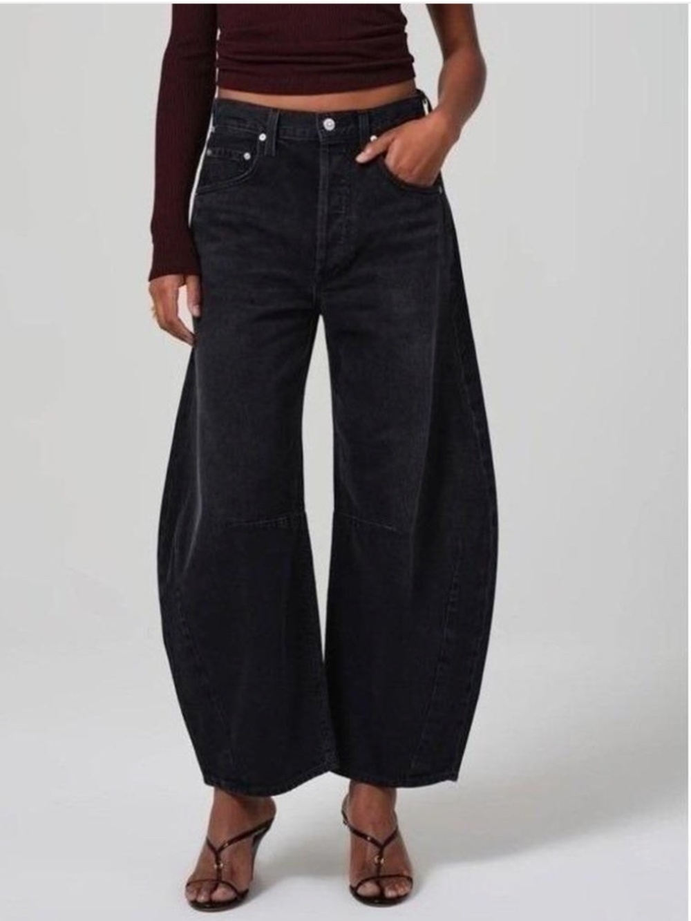 Citizens of Humanity Horseshoe  Barrel Jeans (Andreas Wash/Black) 26